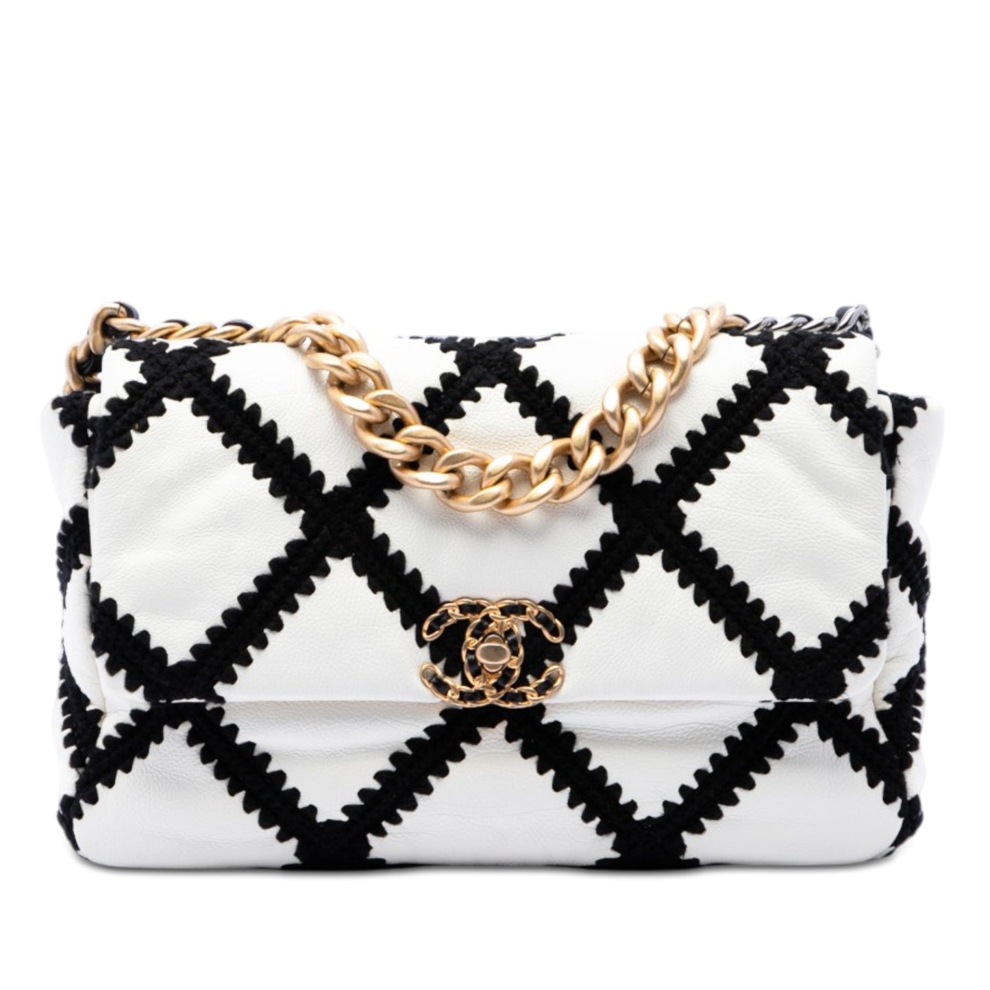 Chanel Large Crochet Calfskin 19 Flap