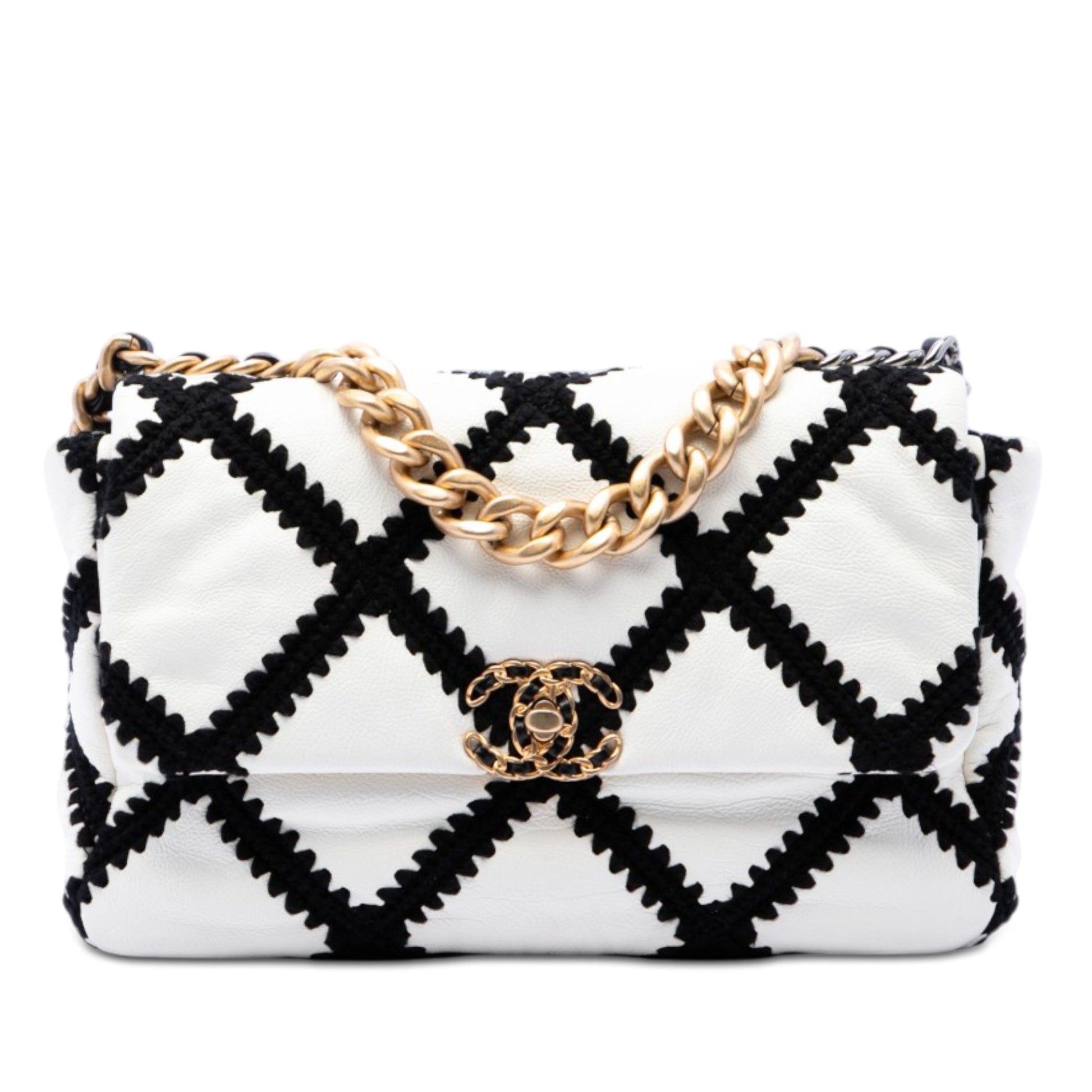 Chanel Large Crochet Calfskin 19 Flap