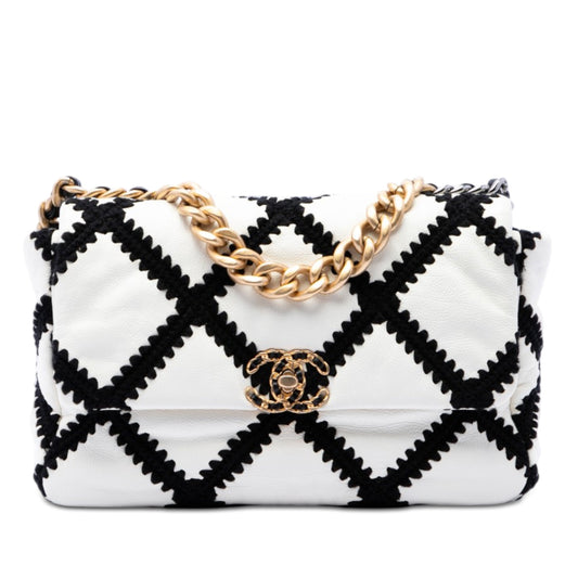 Chanel Large Crochet Calfskin 19 Flap