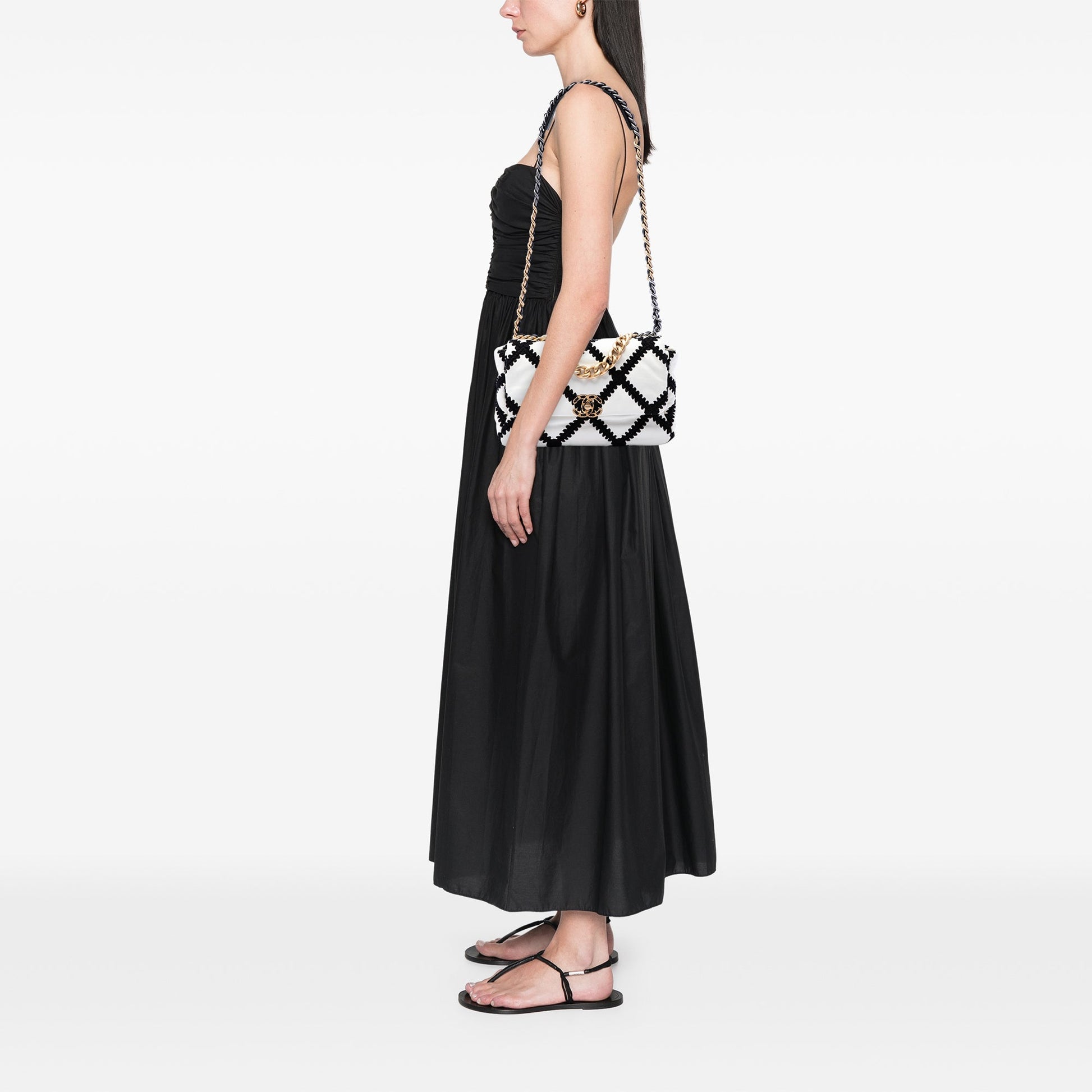 Chanel Large Crochet Calfskin 19 Flap