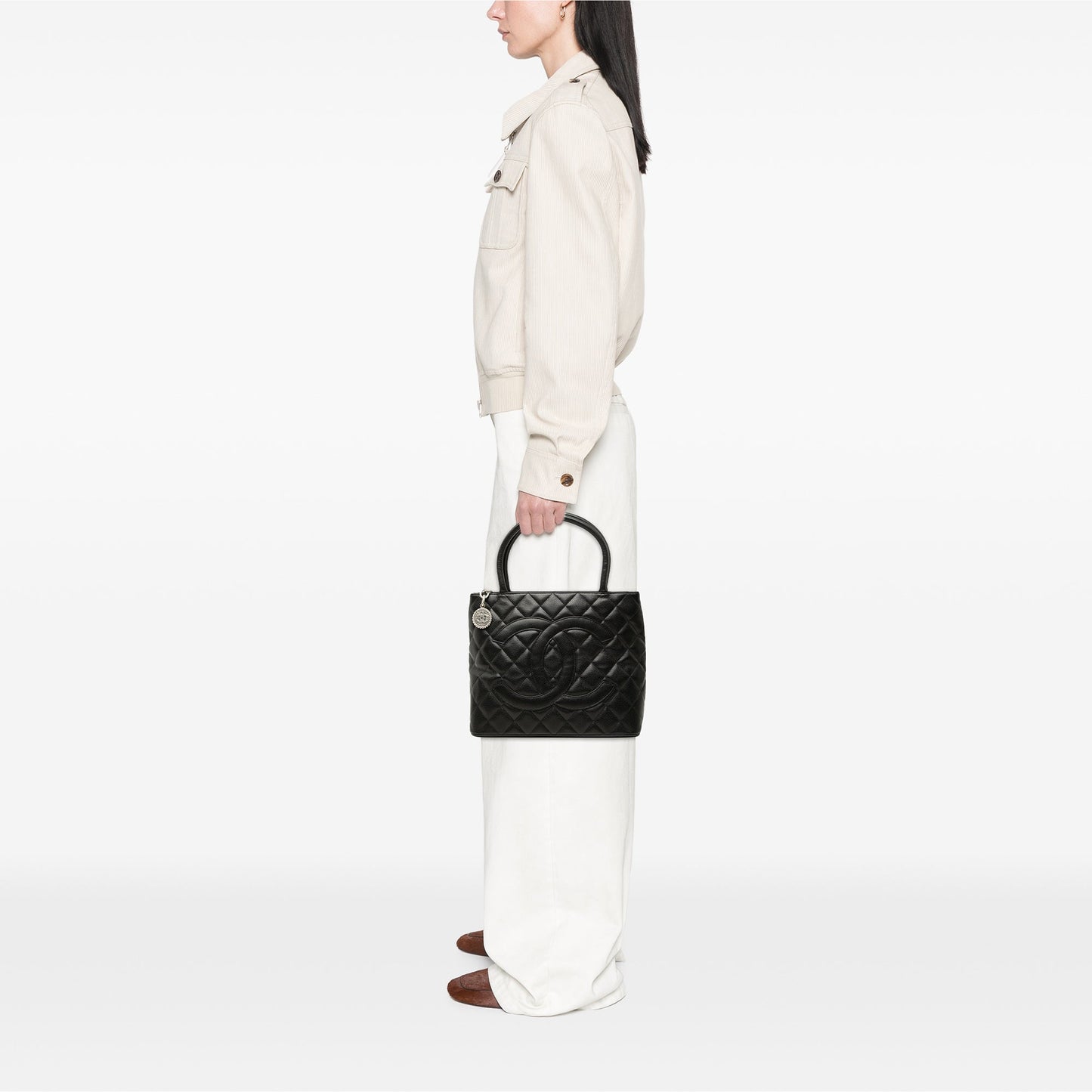 Chanel Caviar Medallion Tote