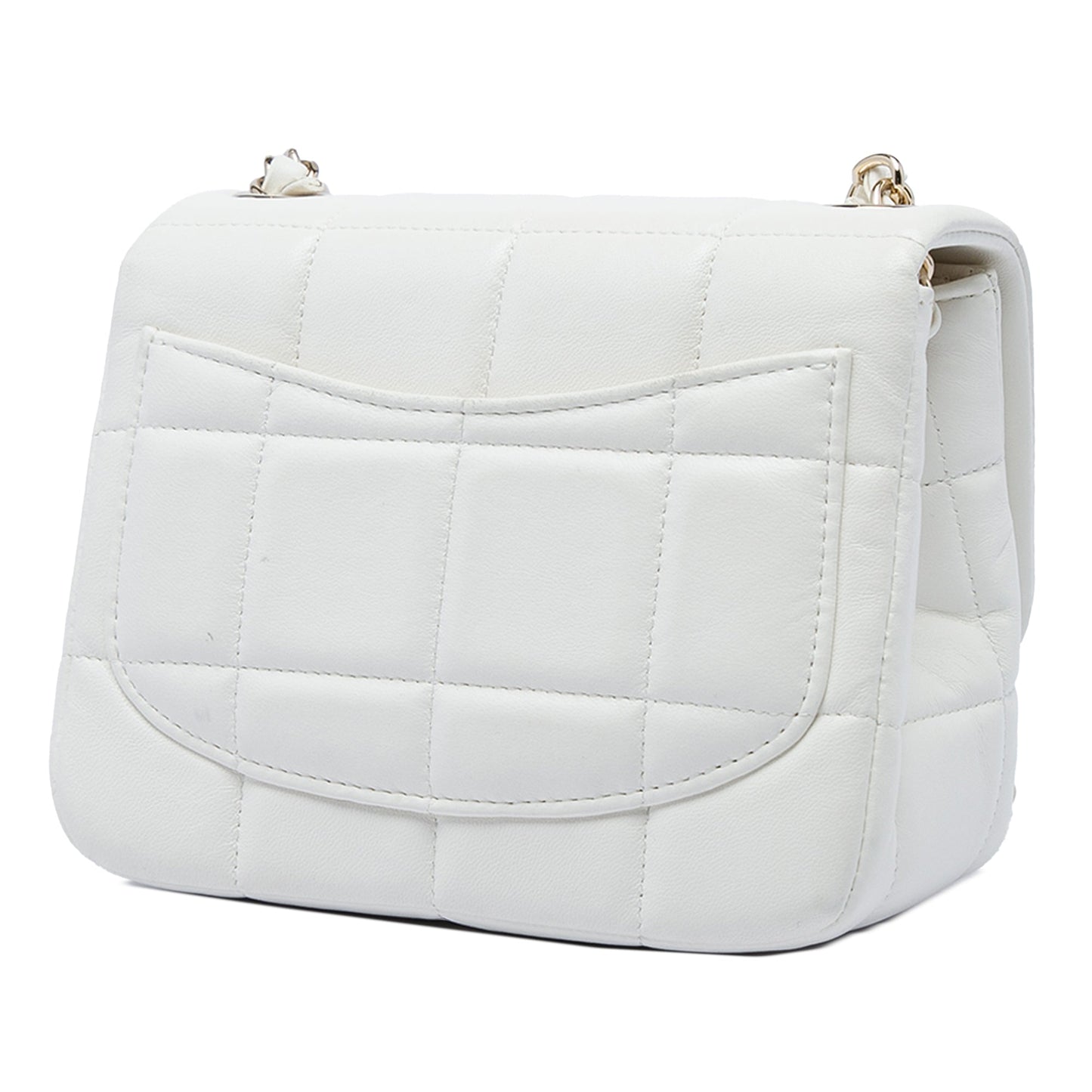 Chanel Mini Quilted Lambskin Resin Crystal Square Monacoco Flap