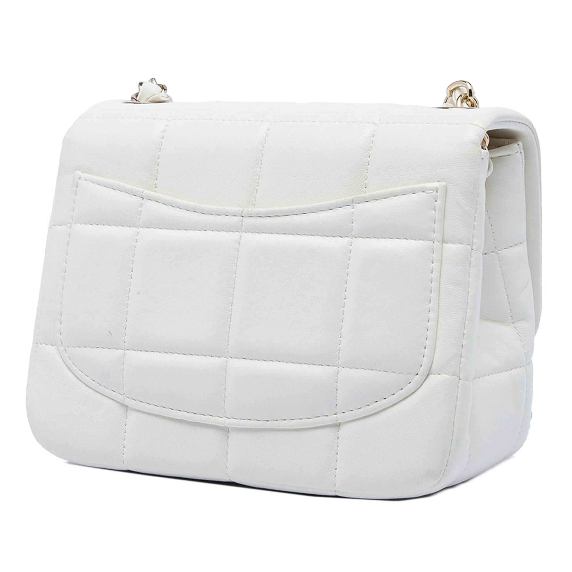 Chanel Mini Quilted Lambskin Resin Crystal Square Monacoco Flap