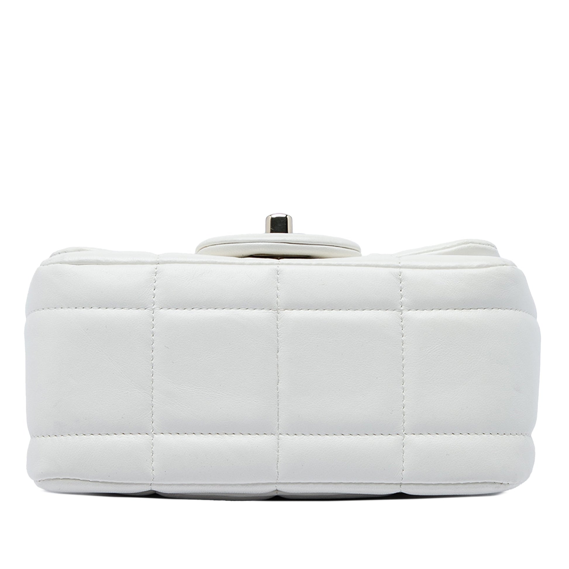 Chanel Mini Quilted Lambskin Resin Crystal Square Monacoco Flap