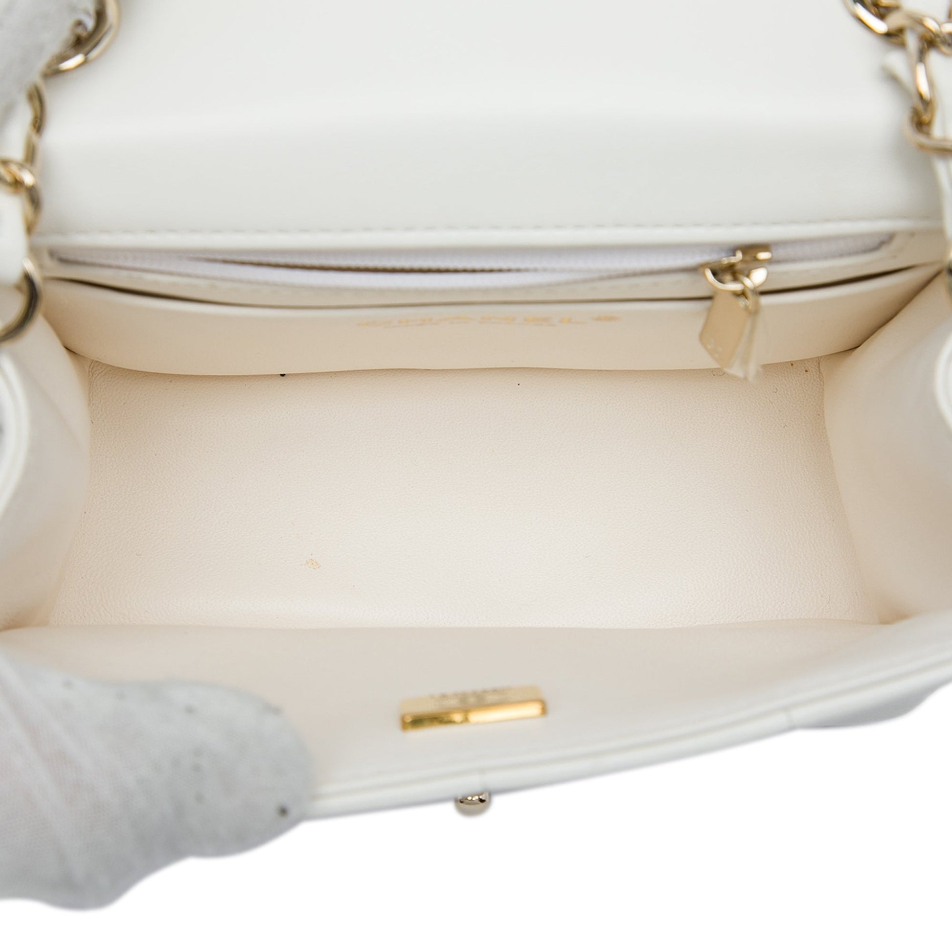 Chanel Mini Quilted Lambskin Resin Crystal Square Monacoco Flap