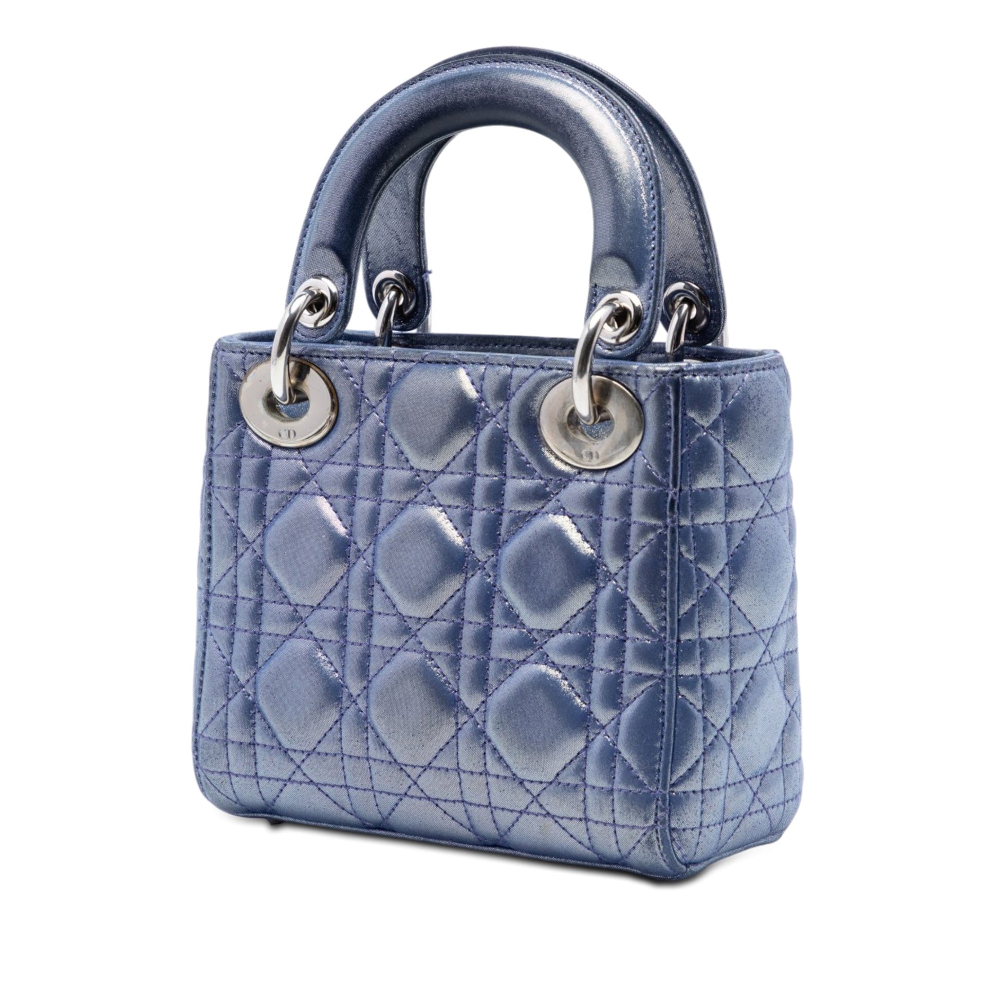 Dior Mini Iridescent Lambskin Cannage Lady Dior