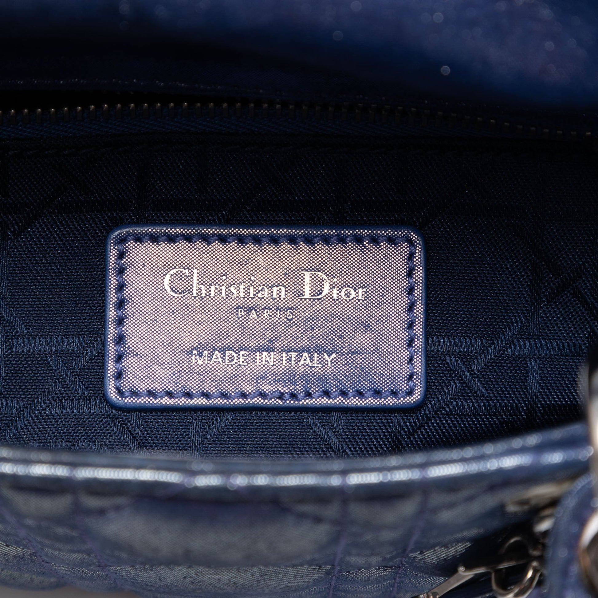 Dior Mini Iridescent Lambskin Cannage Lady Dior