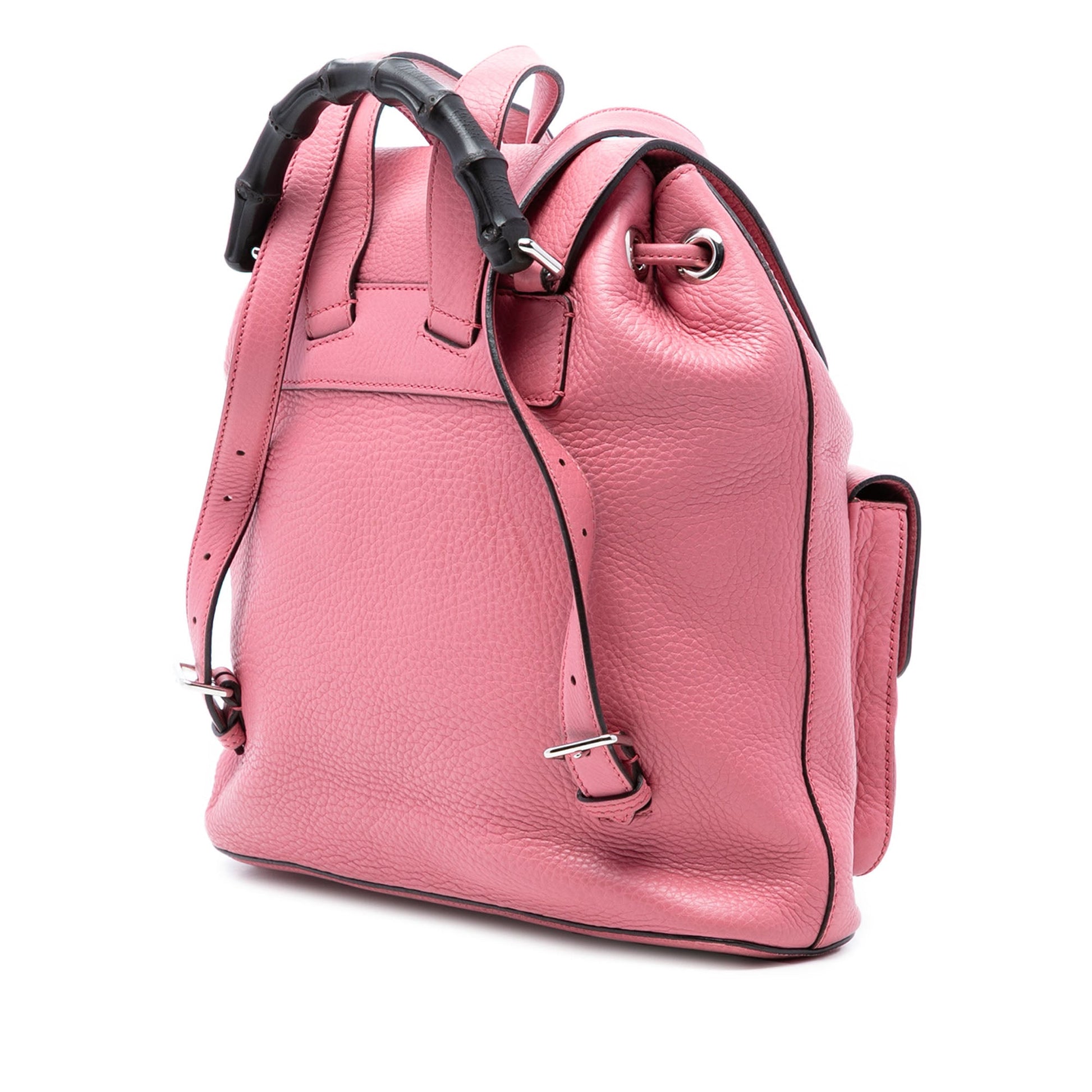 Gucci Leather Bamboo Tassel Backpack