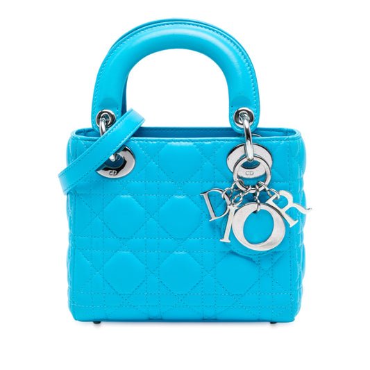 Dior Mini Lambskin Cannage Lady Dior