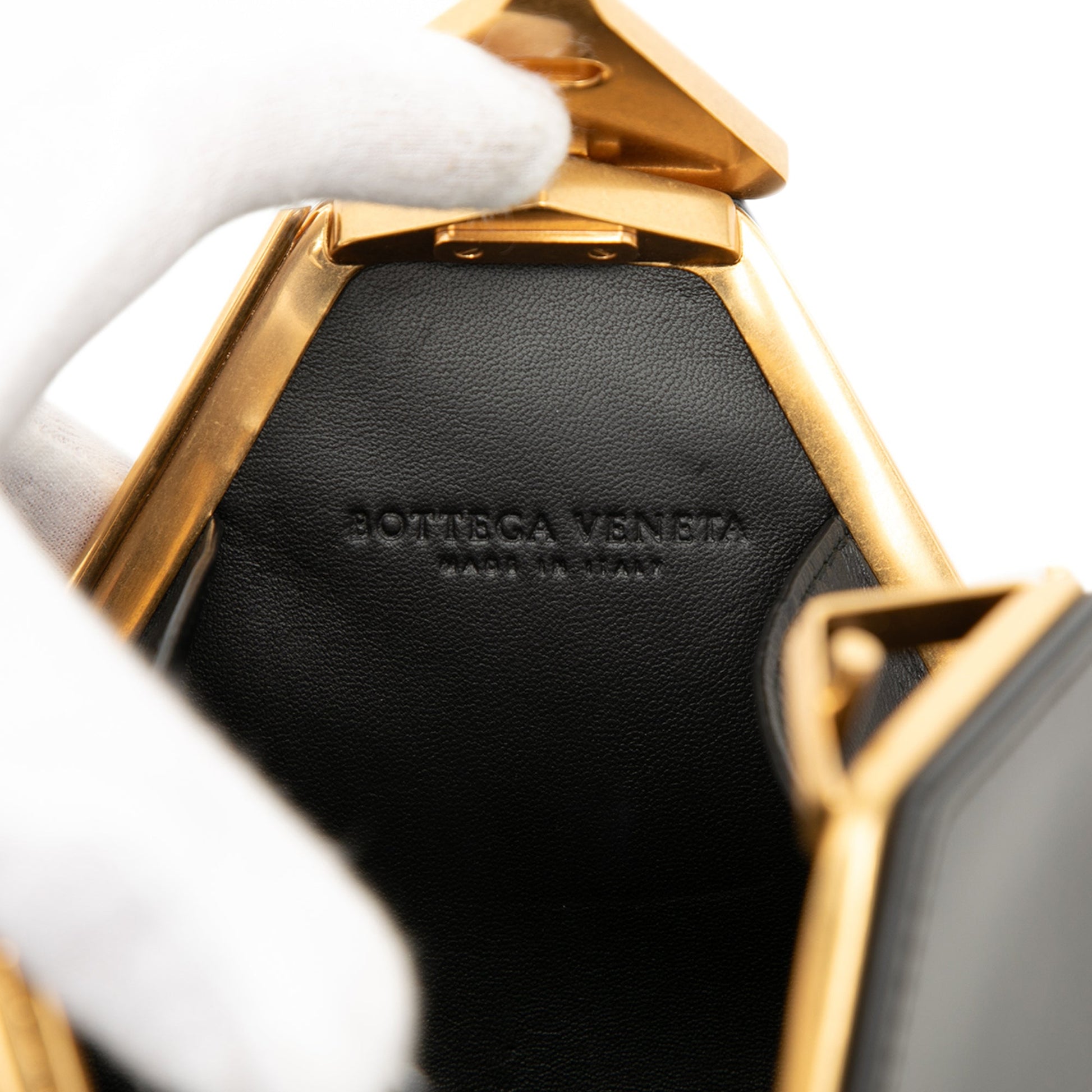 Bottega Veneta Calfskin Pyramid Handbag