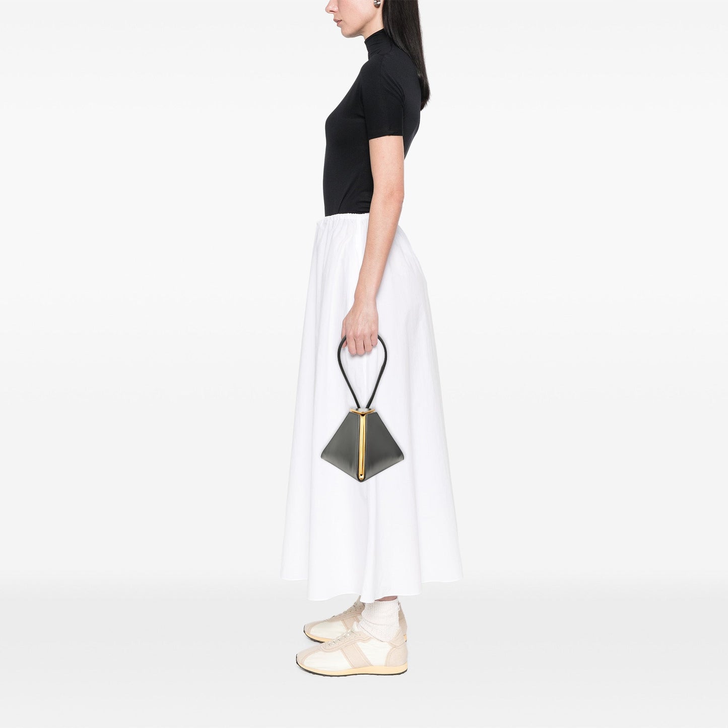 Bottega Veneta Calfskin Pyramid Handbag