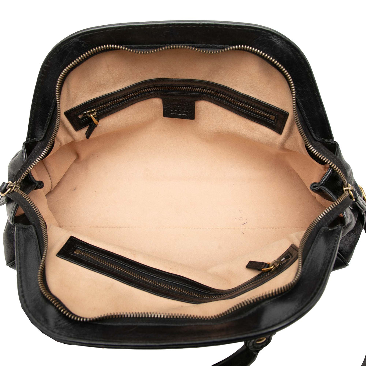 Gucci Medium Calfskin Rebelle Satchel — Black
