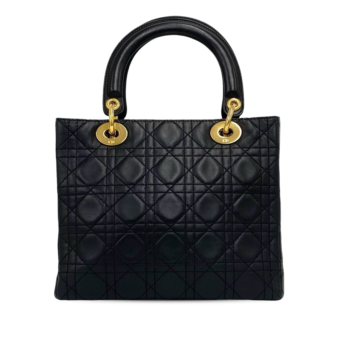 Dior Medium Calfskin Cannage Lady Dior