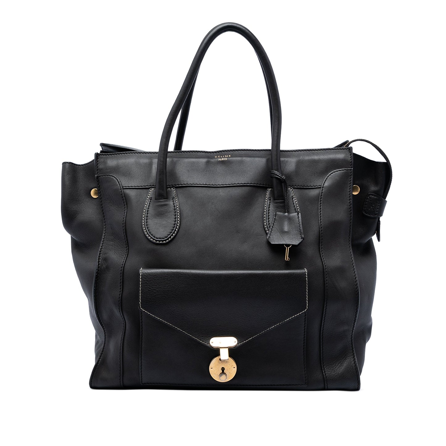 Celine Leather Envelope Luggage Tote