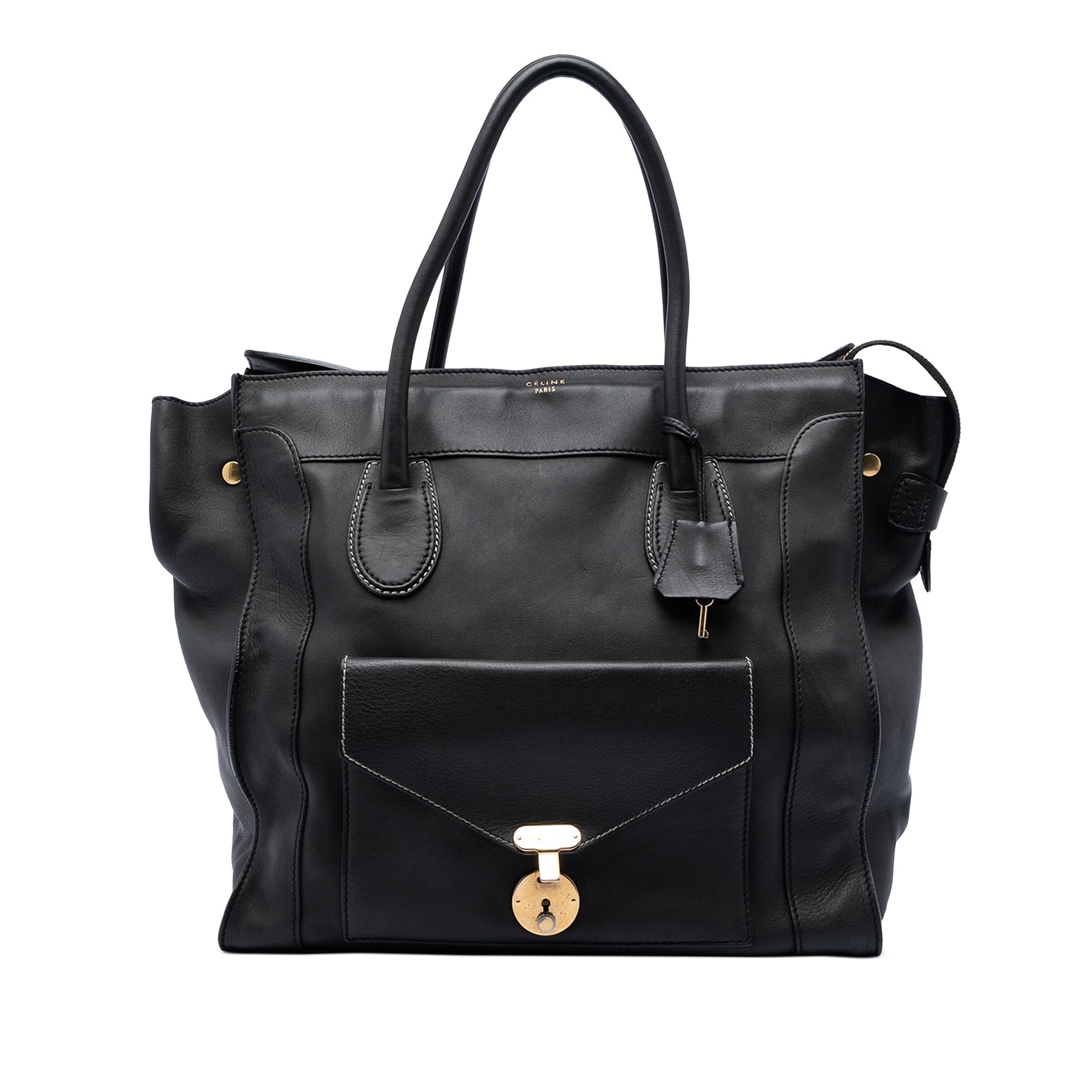 Celine Leather Envelope Luggage Tote