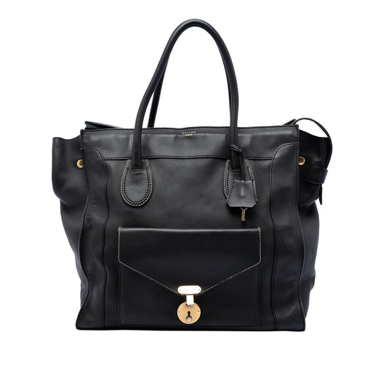 Celine Leather Envelope Luggage Tote