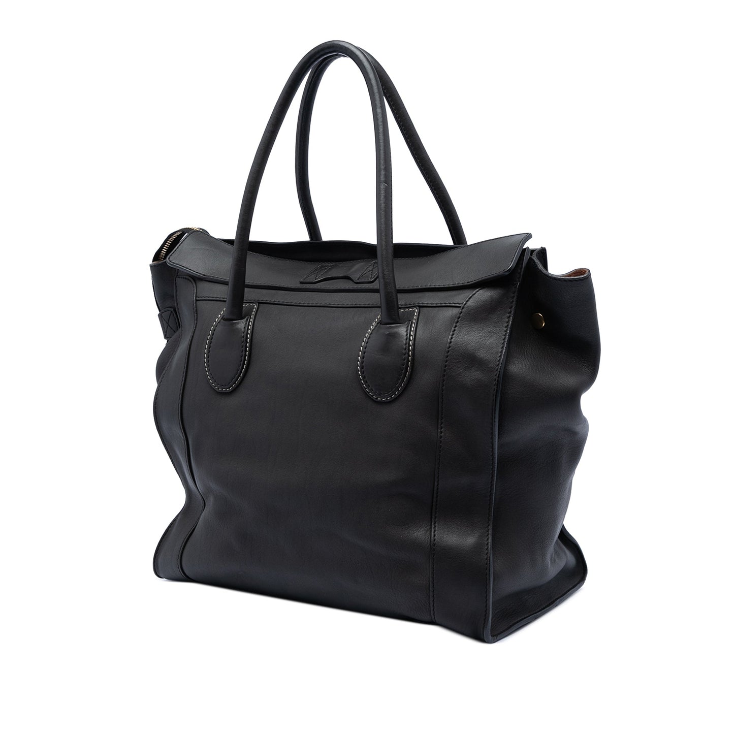 Celine Leather Envelope Luggage Tote