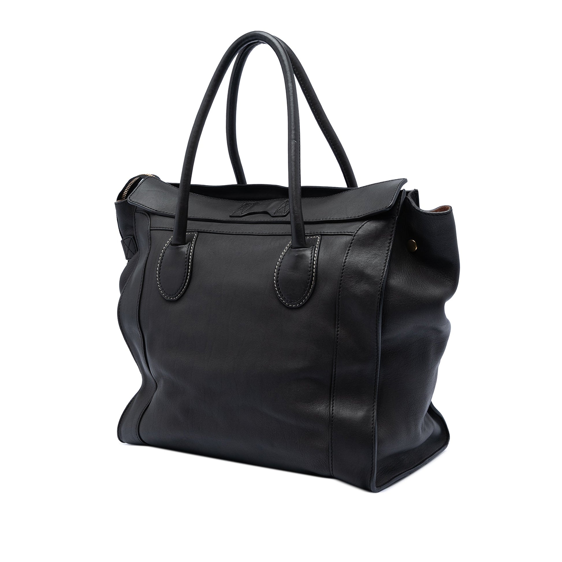 Celine Leather Envelope Luggage Tote