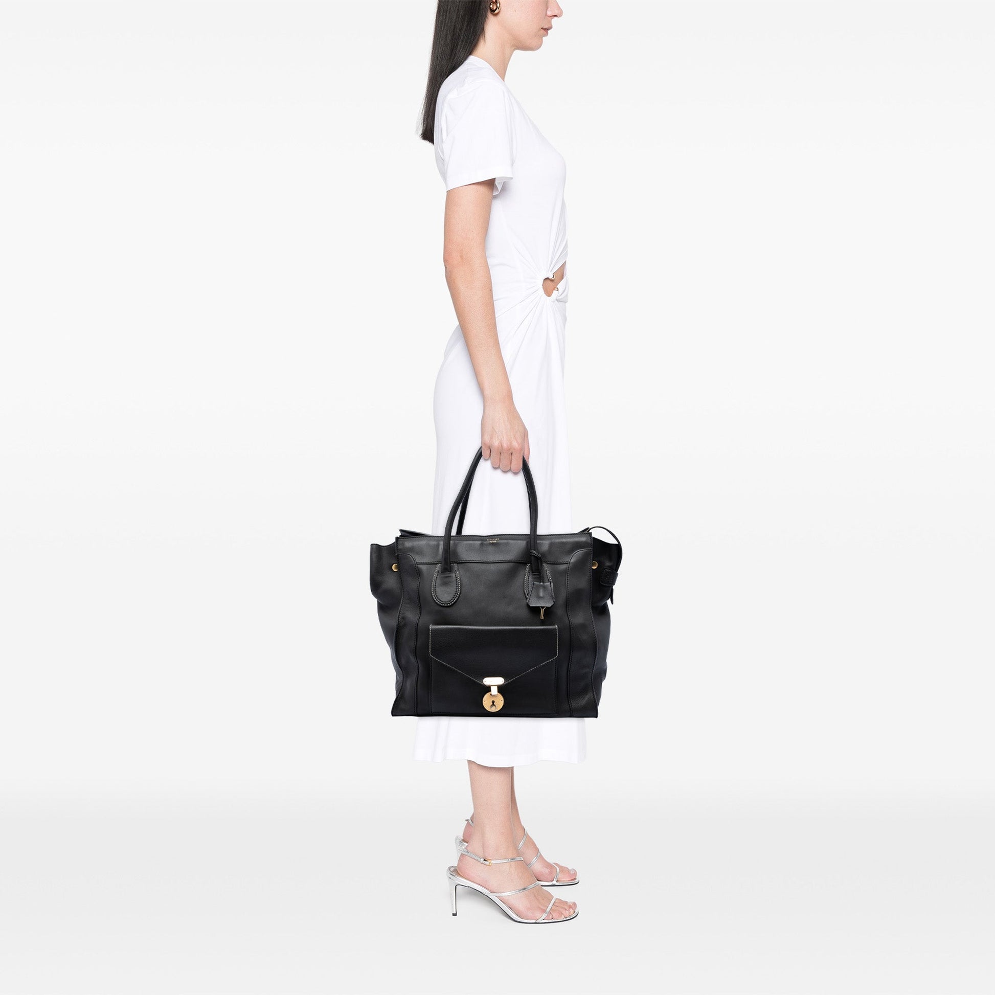 Celine Leather Envelope Luggage Tote