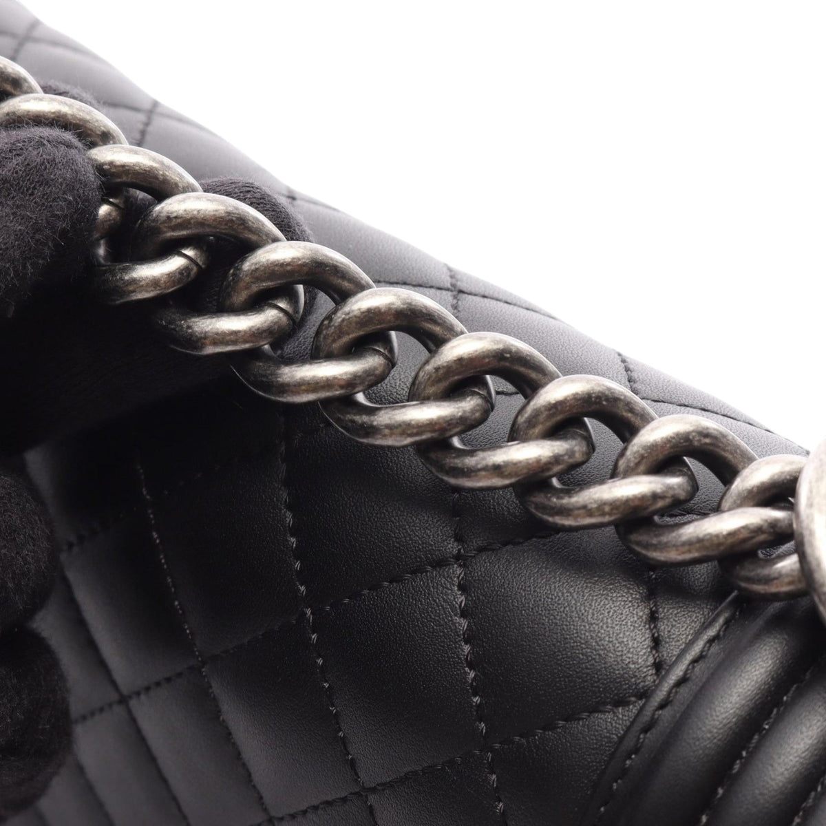 Chanel Old Medium Quilted Lambskin Boy Flap