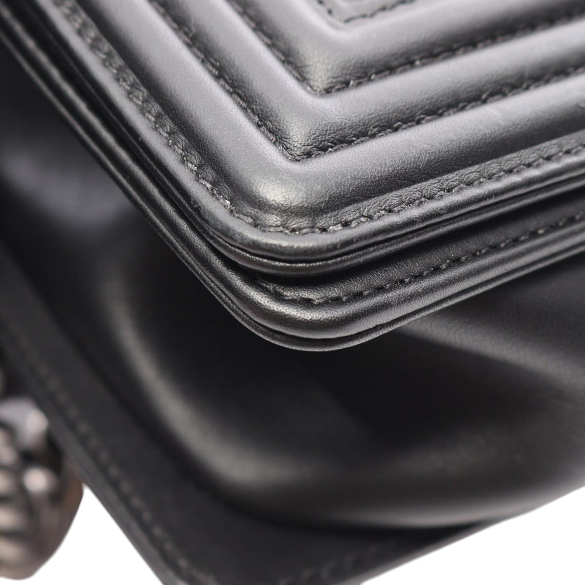Chanel Old Medium Quilted Lambskin Boy Flap