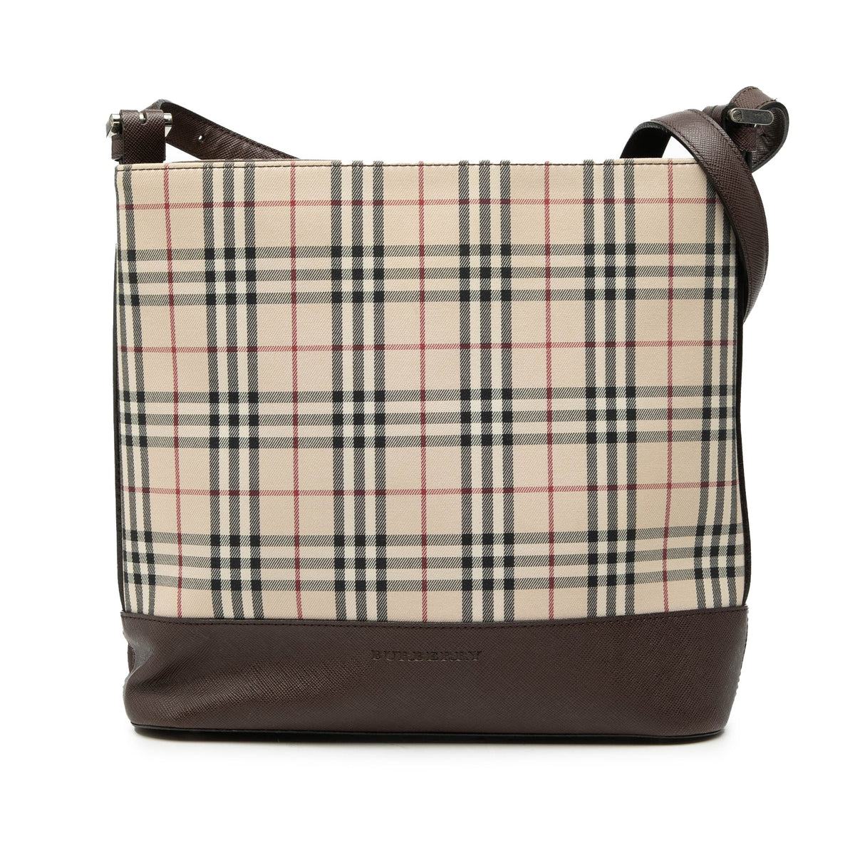 Burberry House Check Canvas Shoulder Bag