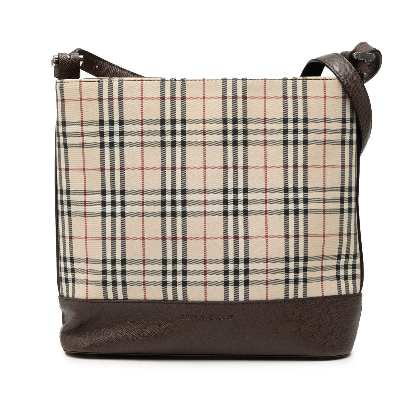 Burberry House Check Canvas Shoulder Bag