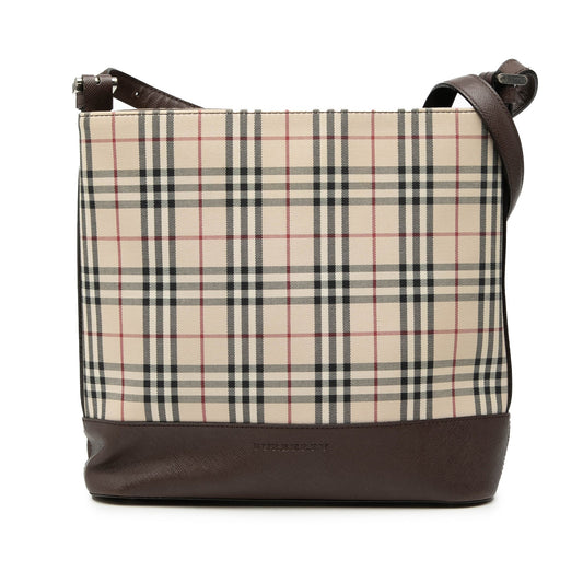 Burberry House Check Canvas Shoulder Bag