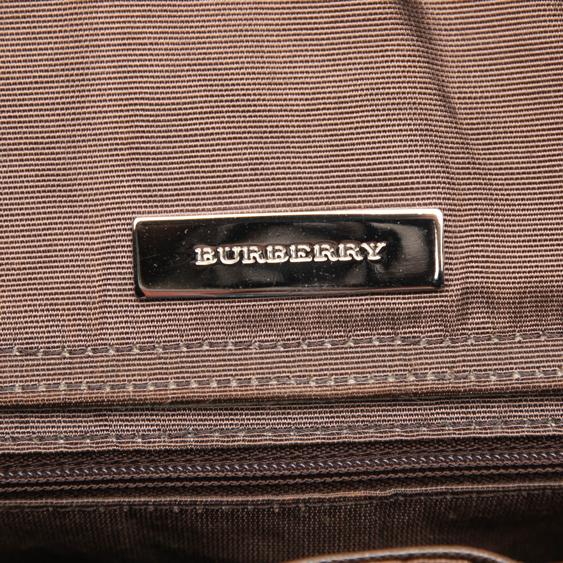 Burberry House Check Canvas Shoulder Bag