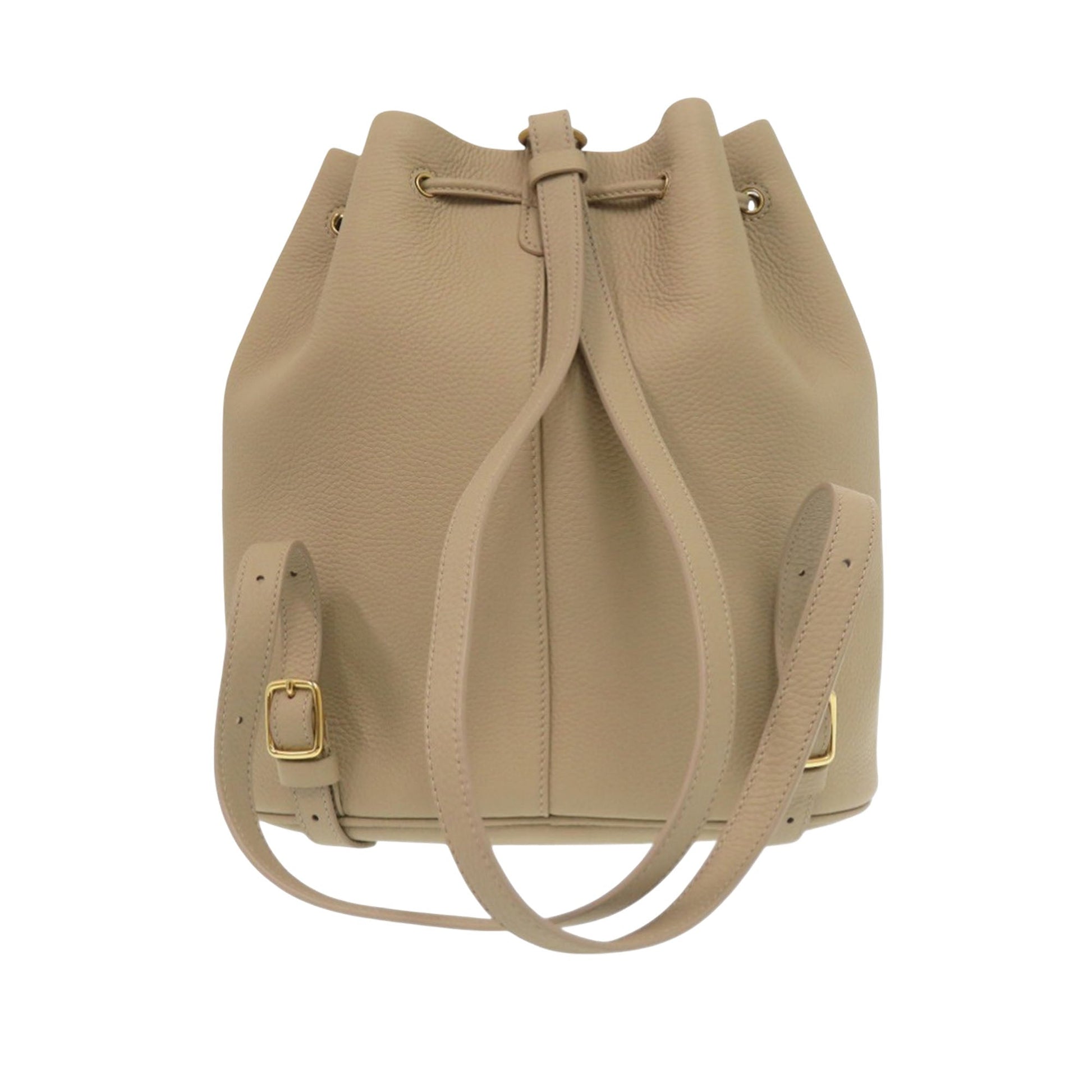 Loro Piana Grained Calfskin Extra Drawstring Backpack