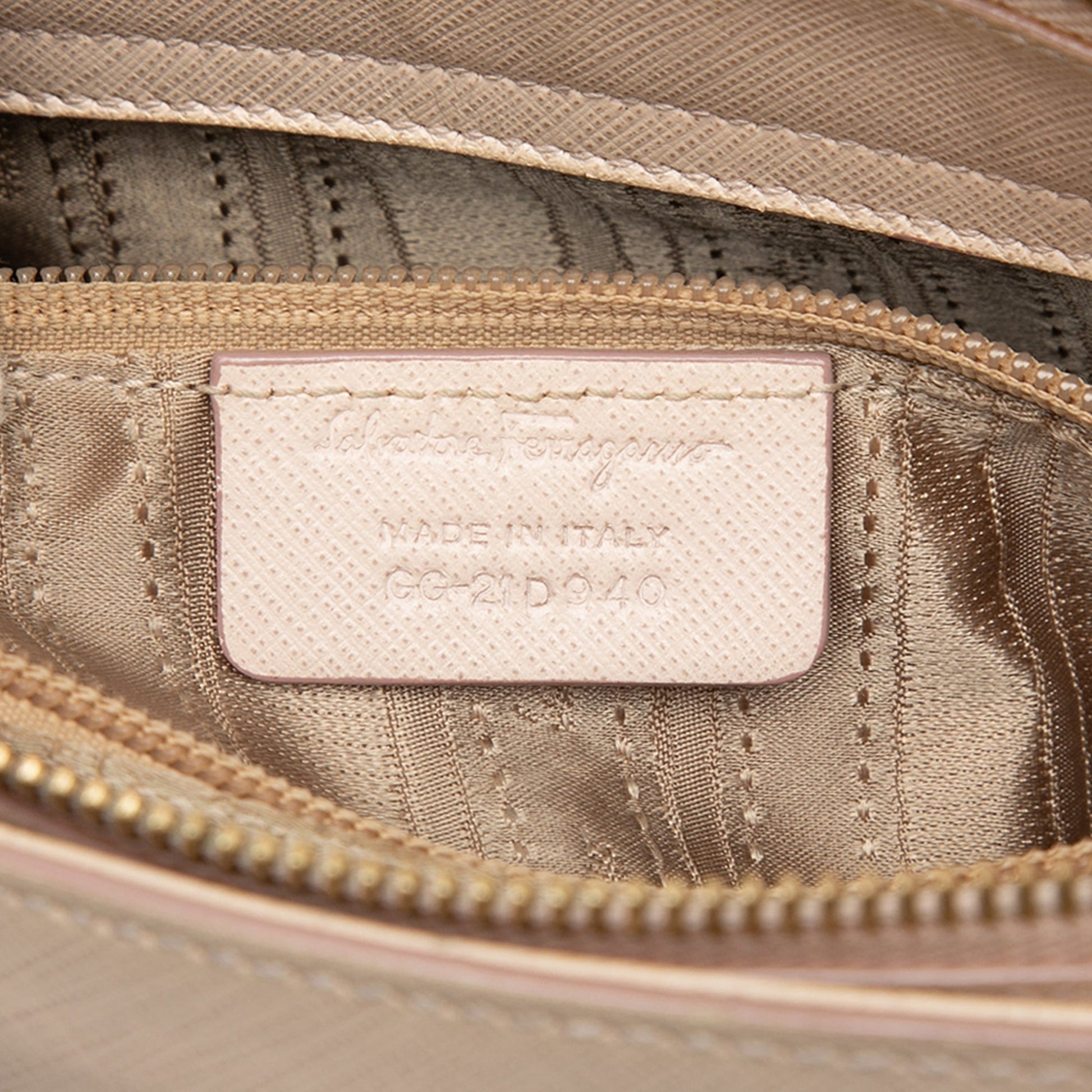 Ferragamo Medium Leather Gancini Beky Satchel