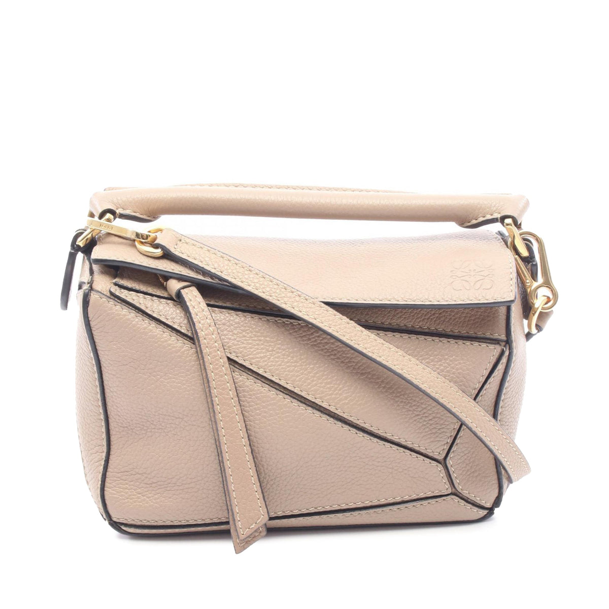 LOEWE Mini Calfskin Puzzle Edge Satchel