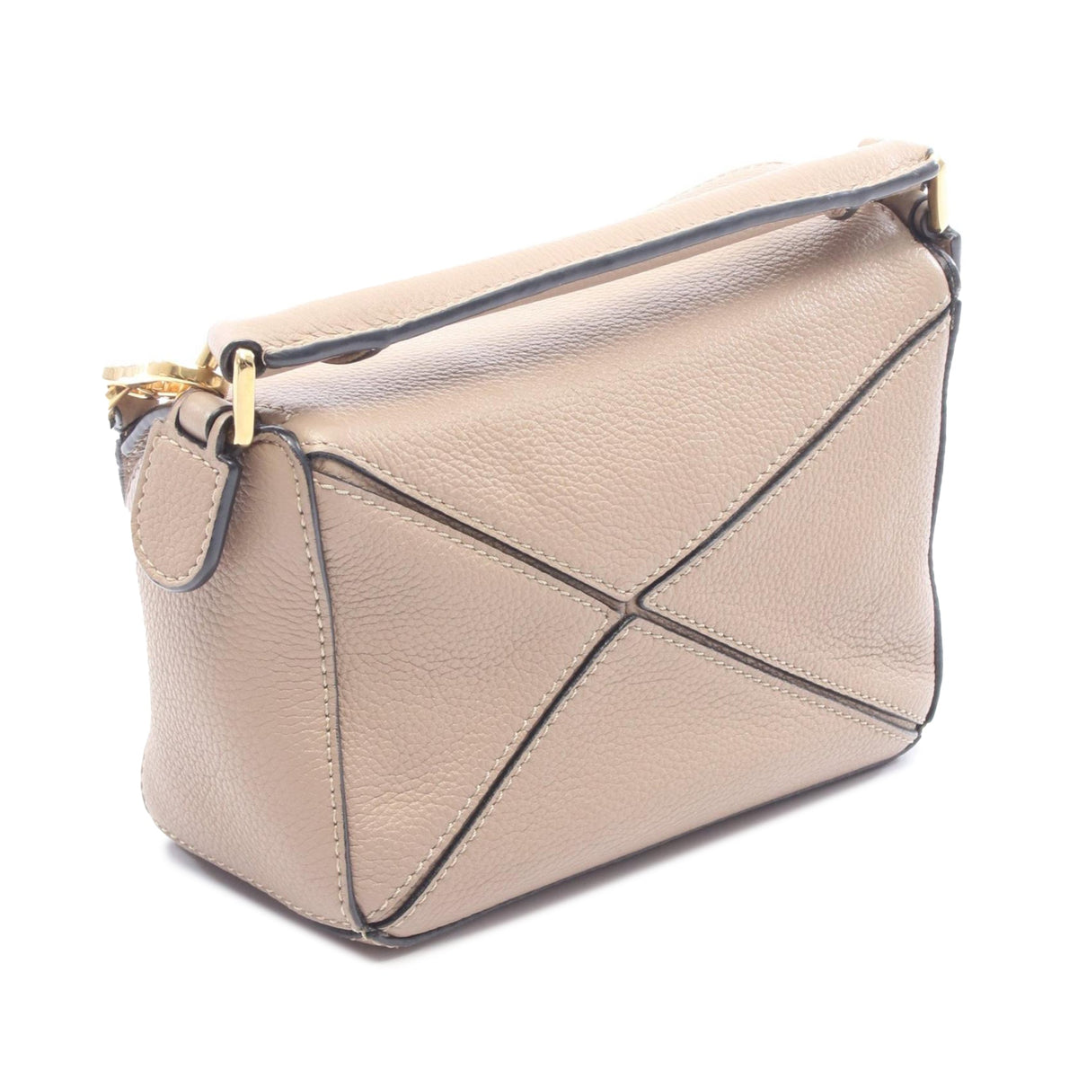 LOEWE Mini Calfskin Puzzle Edge Satchel