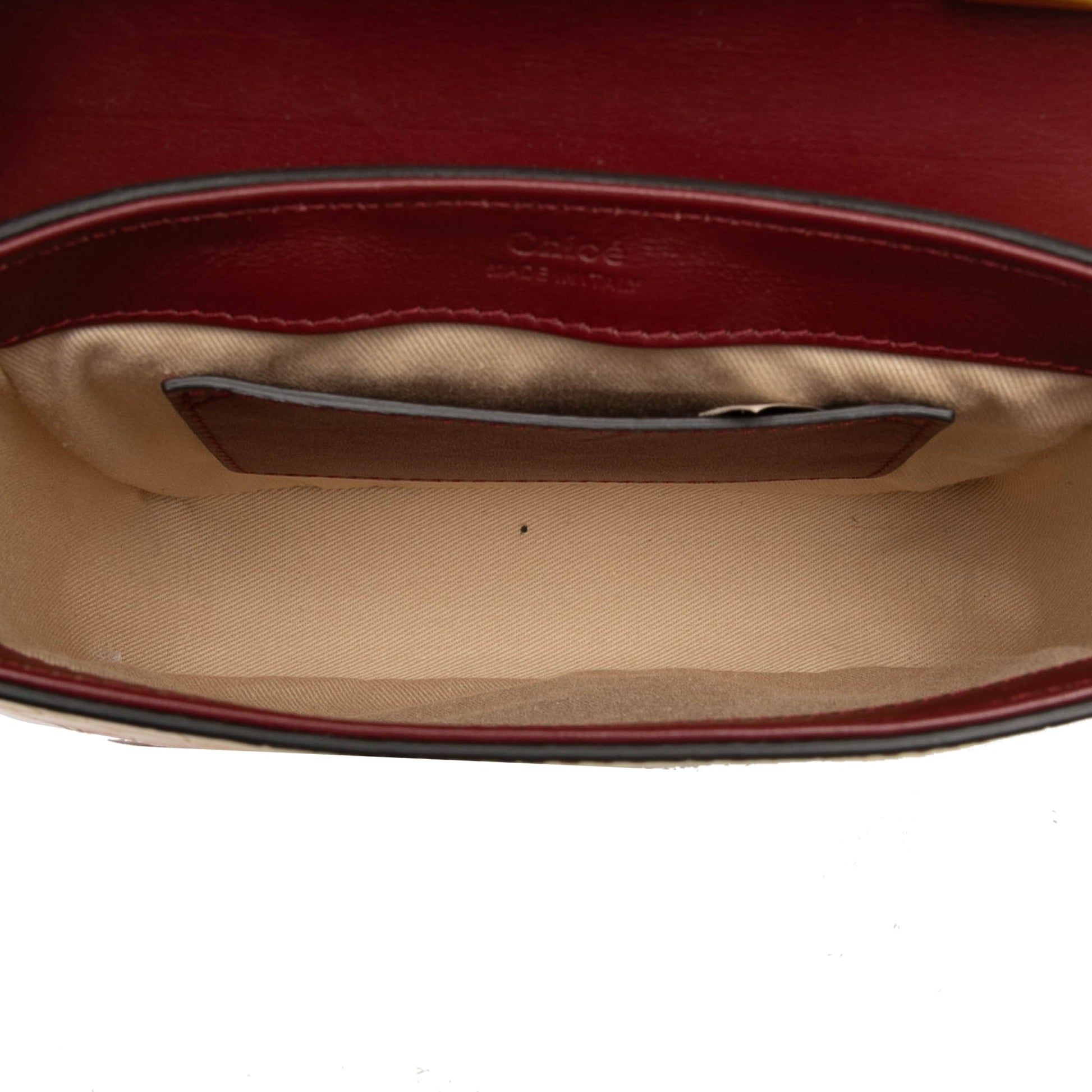 Chloé Mini Ombre Croc Embossed Leather C Satchel