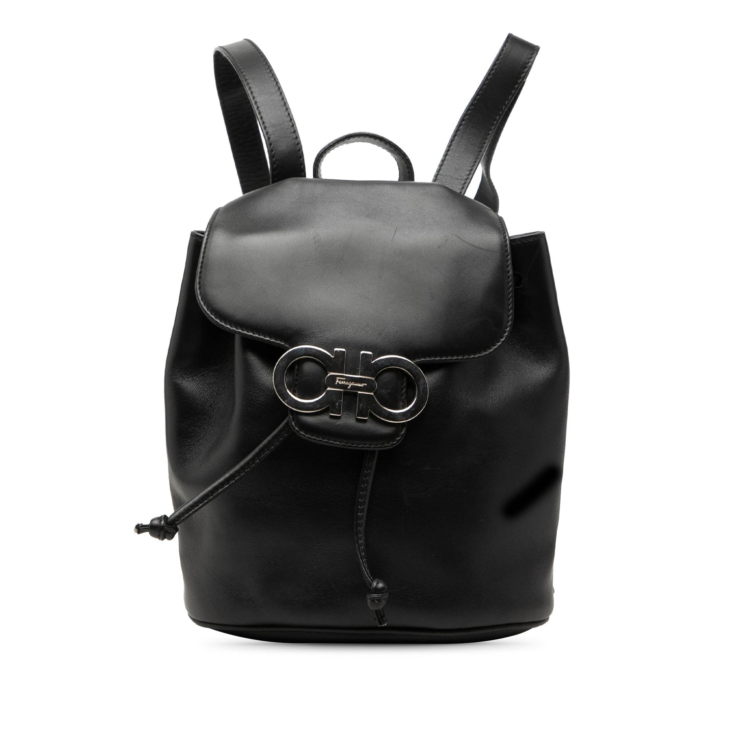 Ferragamo Leather Double Gancini Backpack