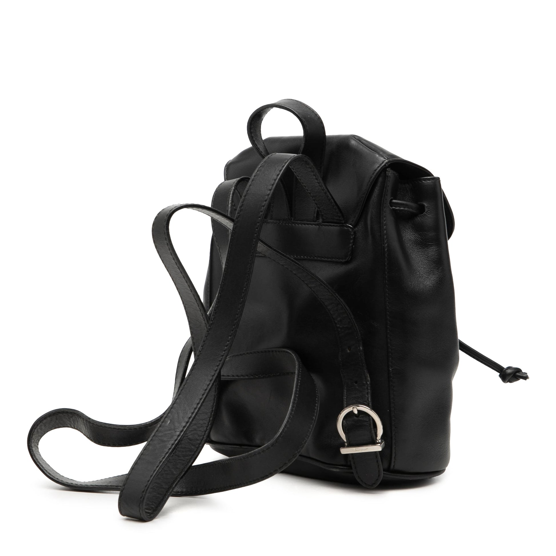 Ferragamo Leather Double Gancini Backpack