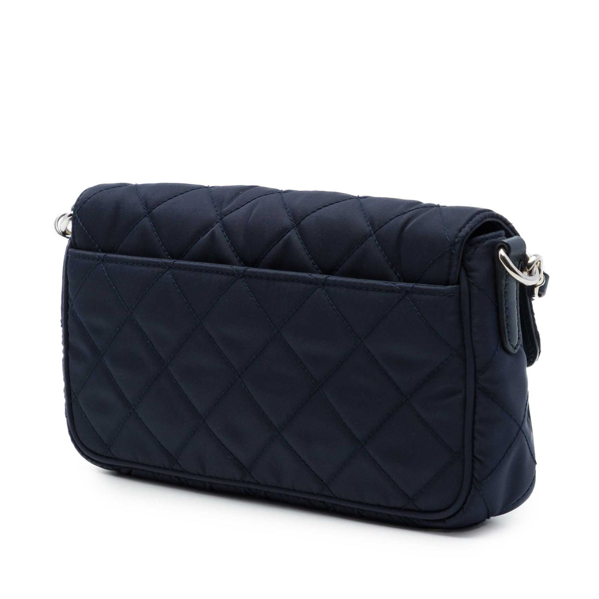 Prada Impuntu Tessuto Crossbody — Blue