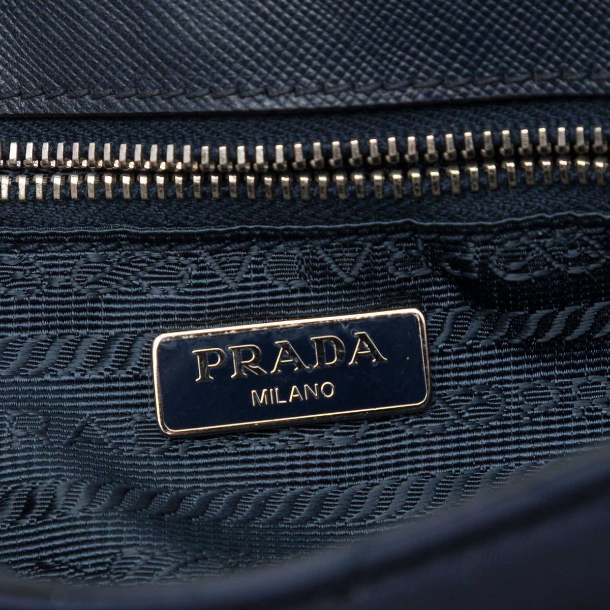 Prada Impuntu Tessuto Crossbody — Blue