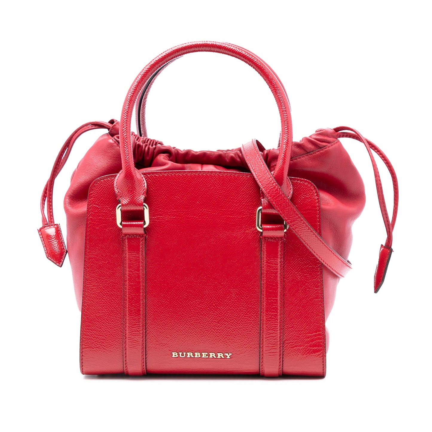 Burberry Small Patent Dinton Satchel