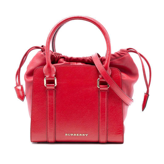 Burberry Small Patent Dinton Satchel