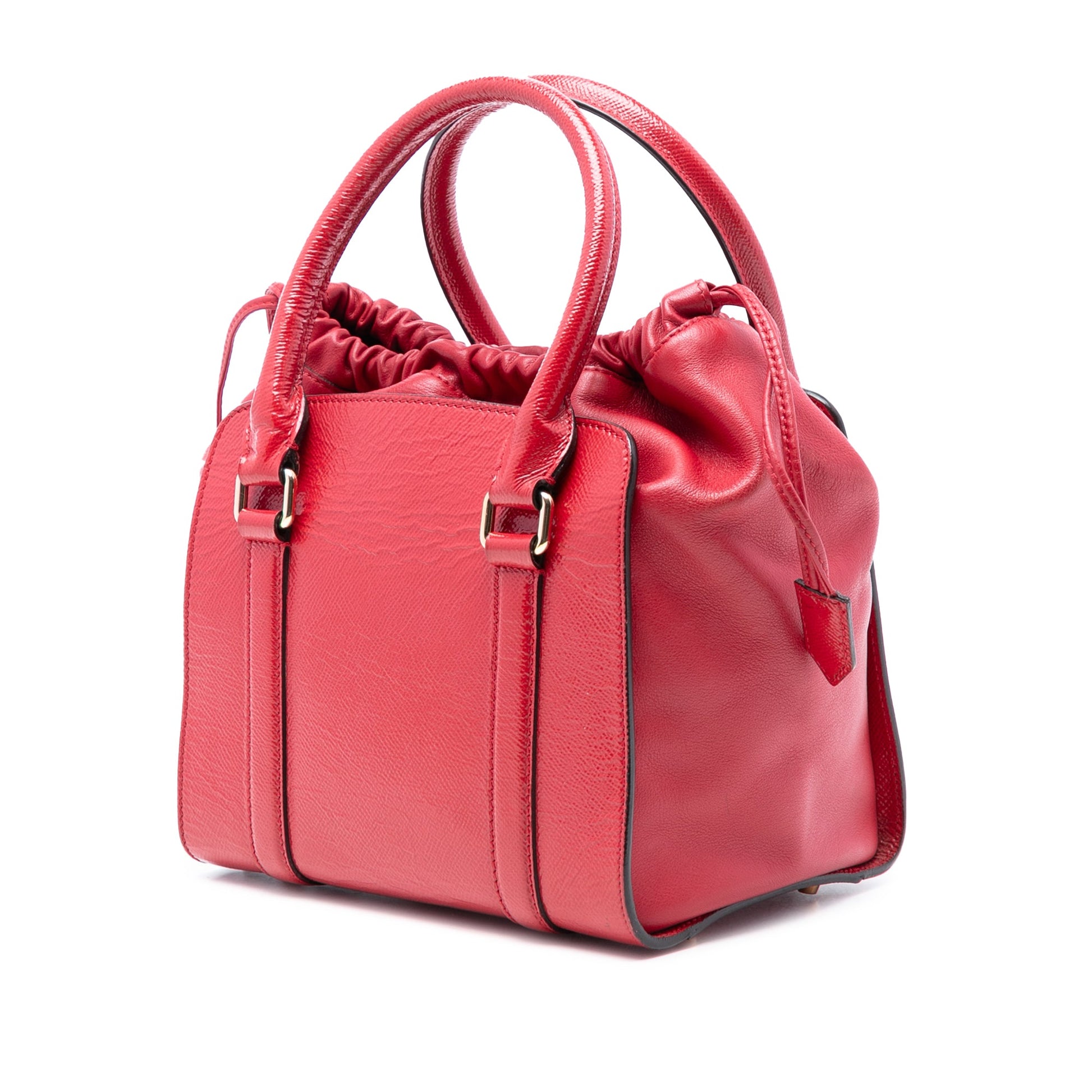 Burberry Small Patent Dinton Satchel