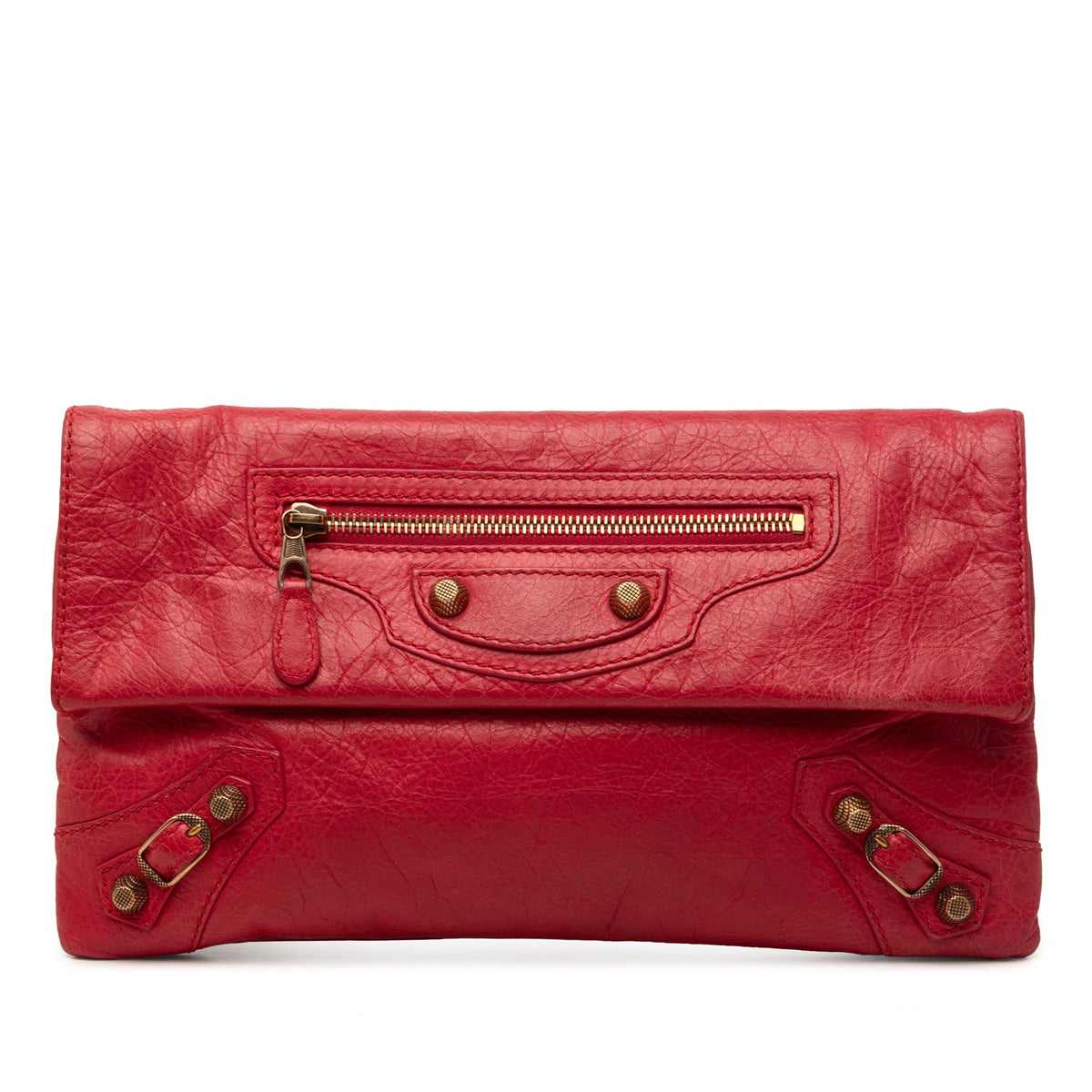 Balenciaga Lambskin Motocross Giant 12 Envelope Clutch
