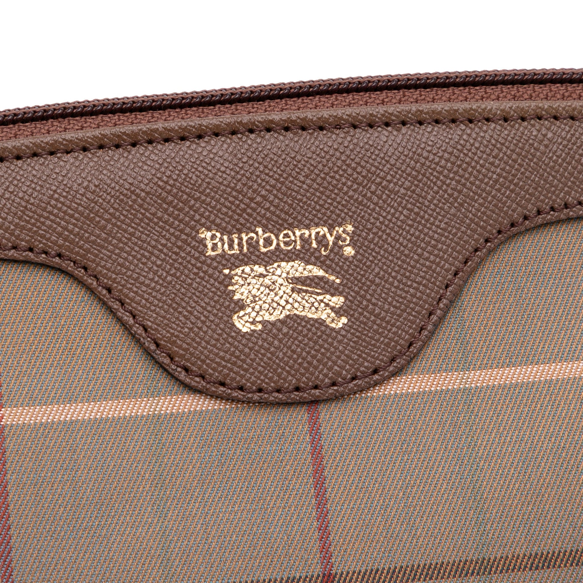 Burberry Vintage Check Canvas Clutch