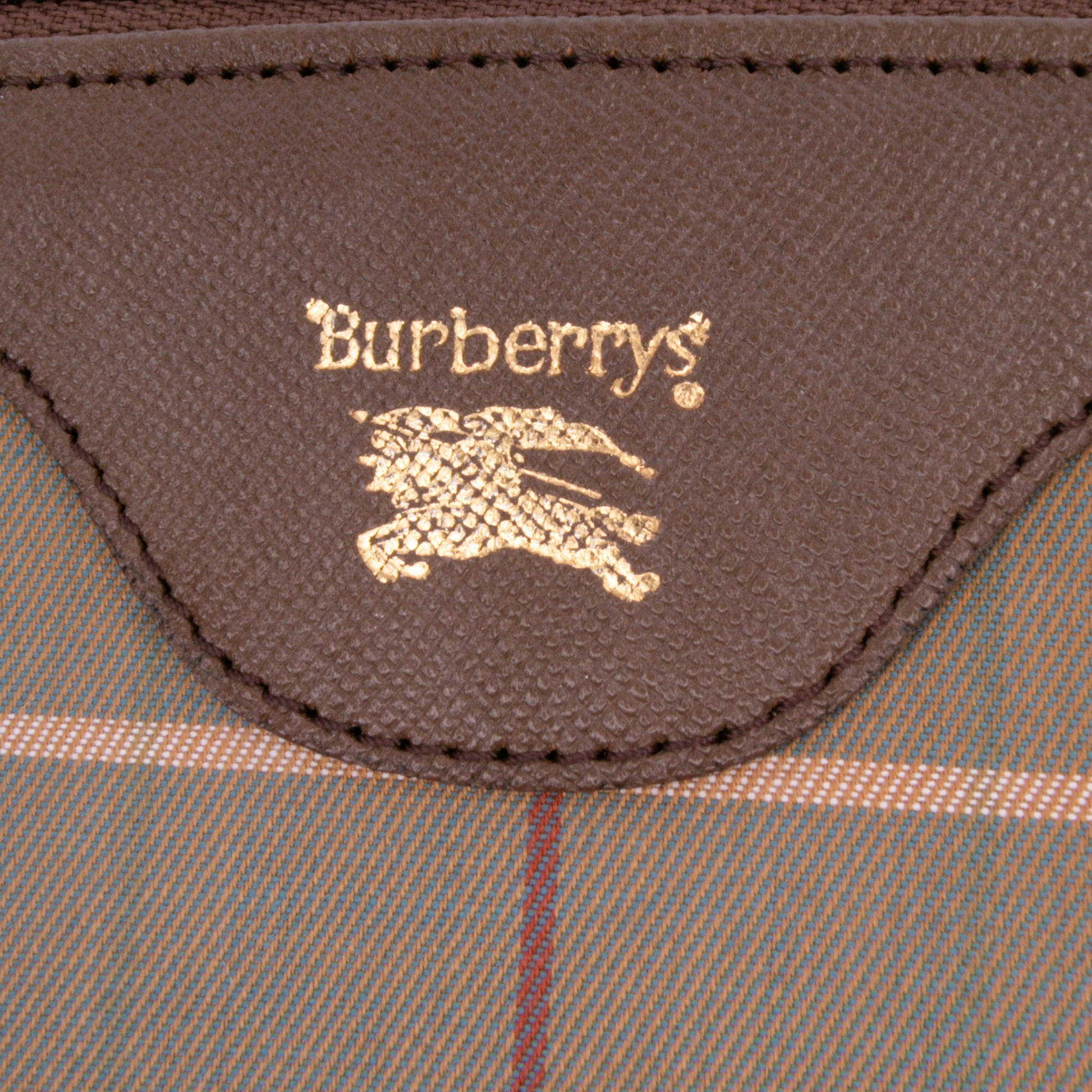 Burberry Vintage Check Canvas Clutch