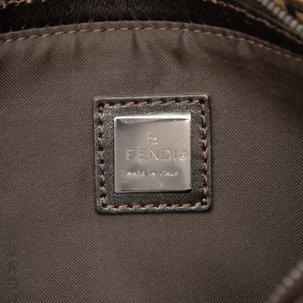 Fendi Zucchino Canvas Pochette