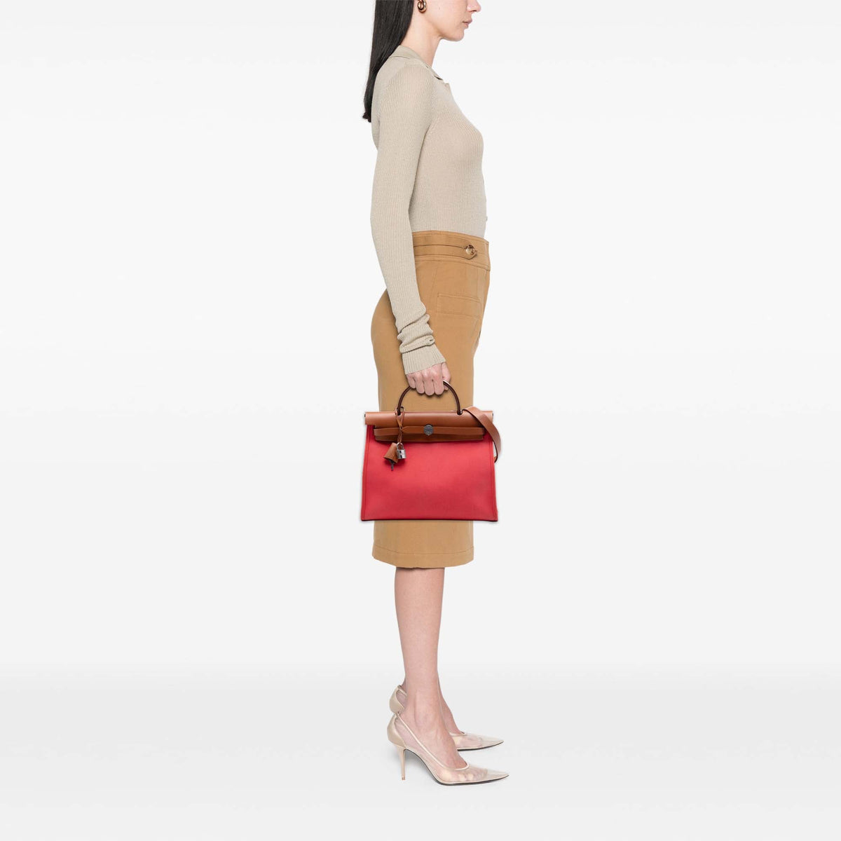 Hermès Toile Herbag Zip 31