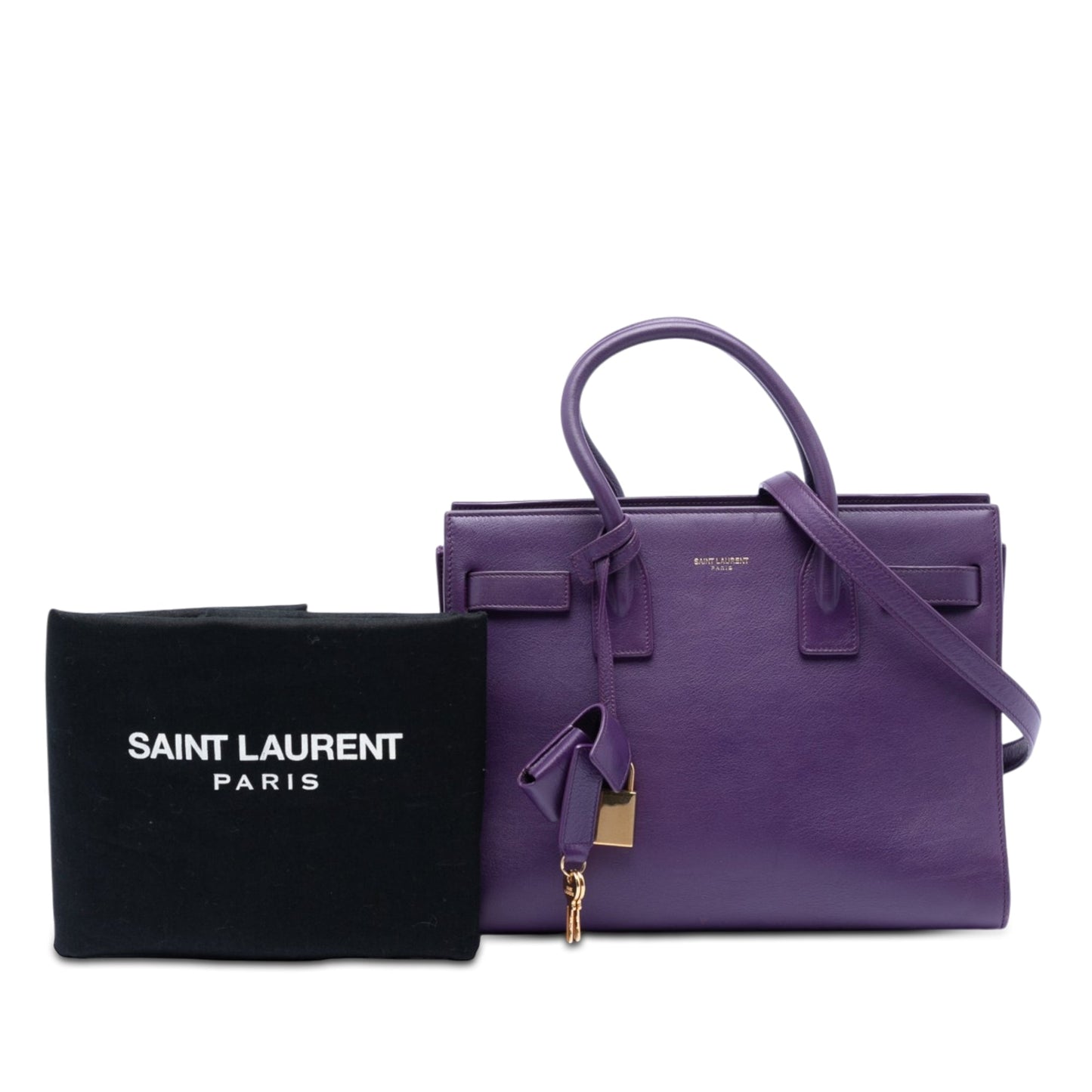 Saint Laurent Baby Leather Sac De Jour Satchel