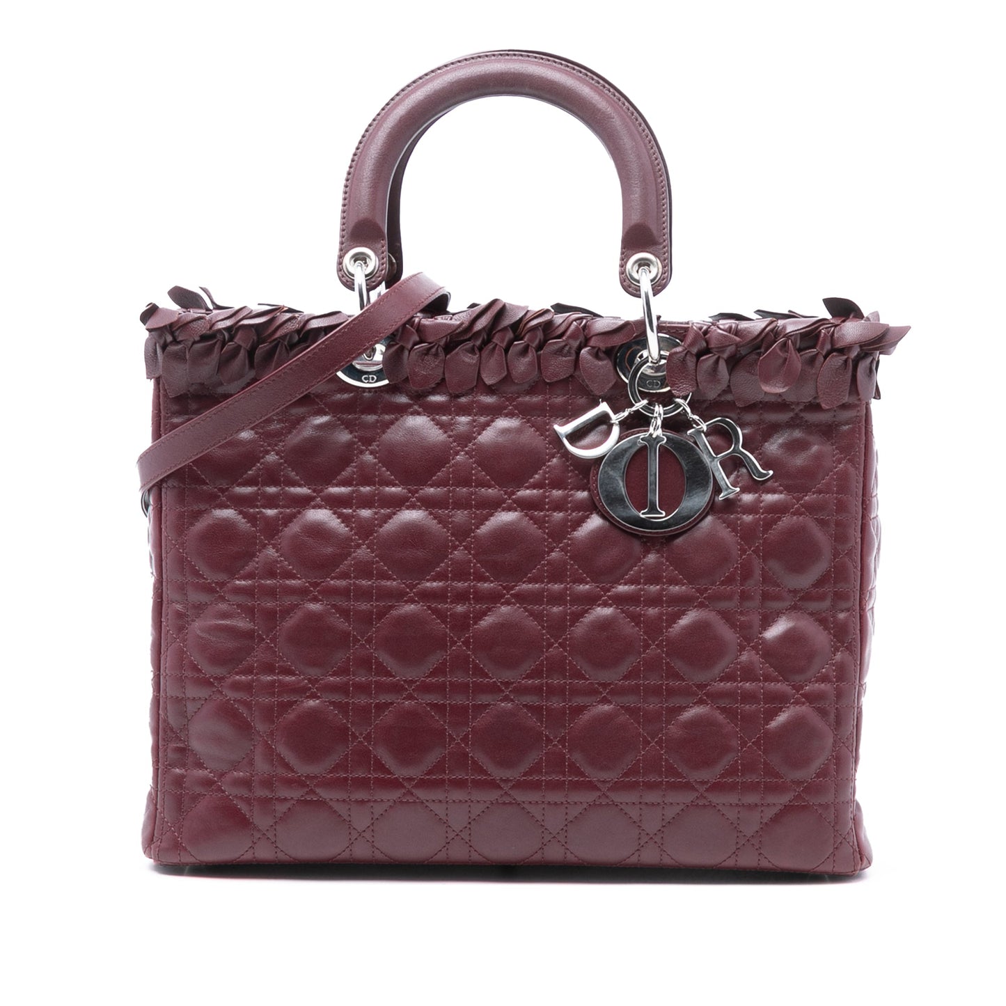 Dior Large Lambskin Cannage Bow Lady Dior