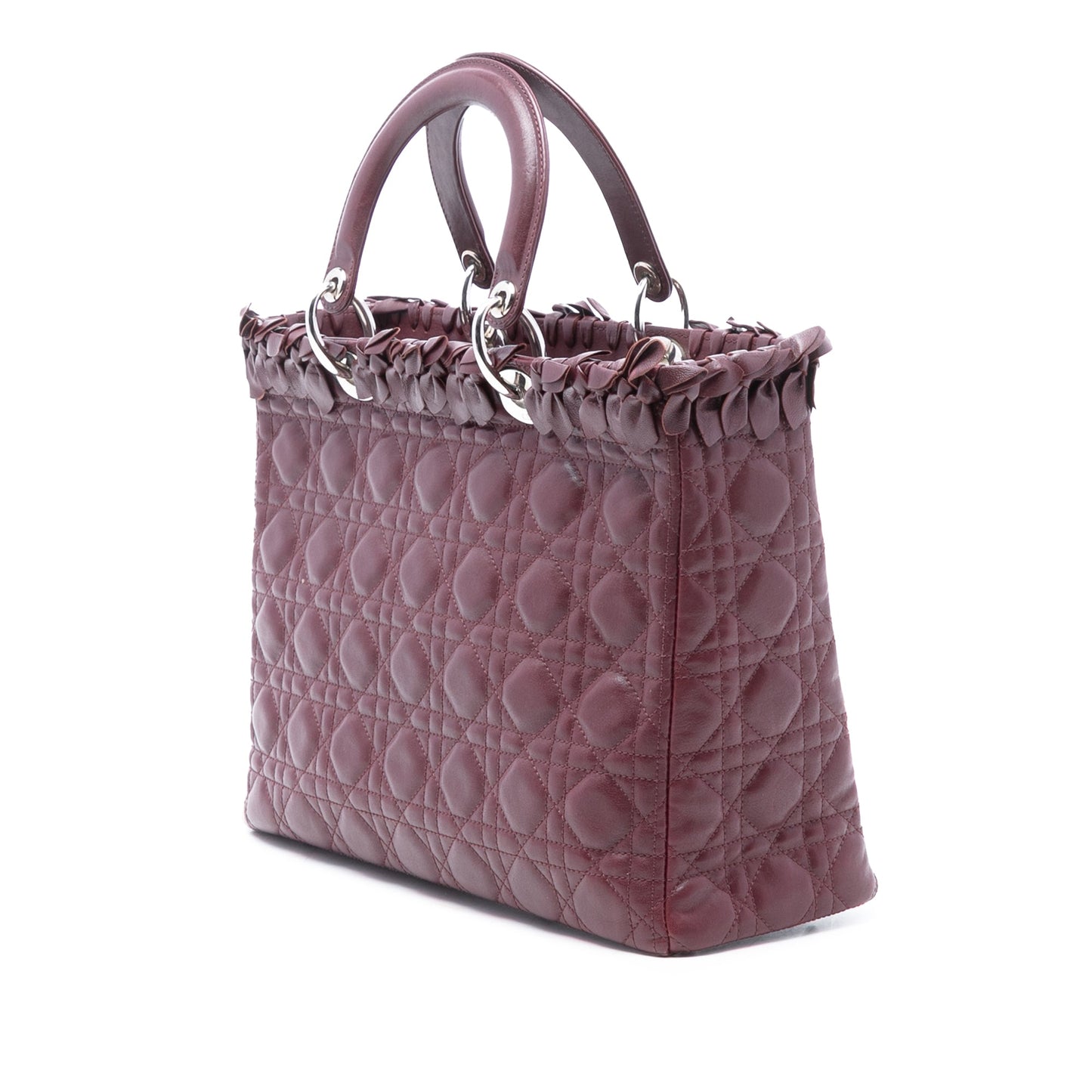 Dior Large Lambskin Cannage Bow Lady Dior