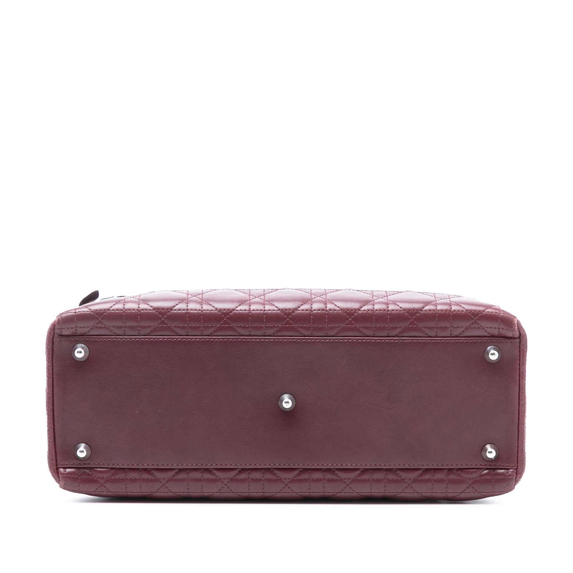 Dior Large Lambskin Cannage Bow Lady Dior